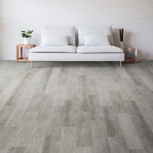 Living Room Gray Luxury Vinyl Plank -  Aumsbaugh Flooring CarpetsPlus Colortile in  Columbia City, IN